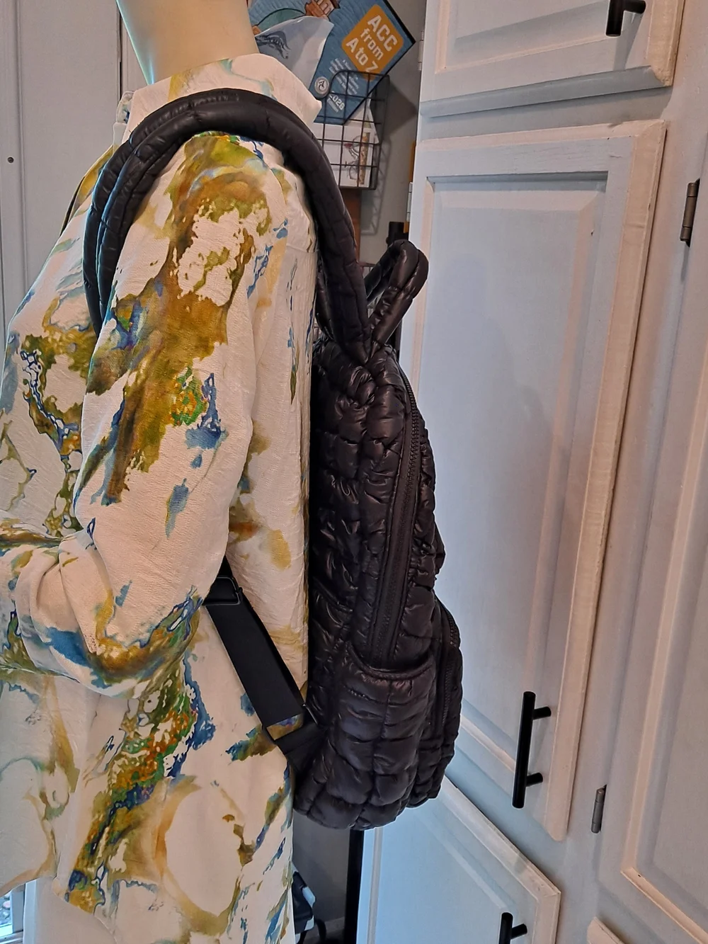 Simply Southern Black Quilted Puffer Backpack Contemporary Maximalism Everyday